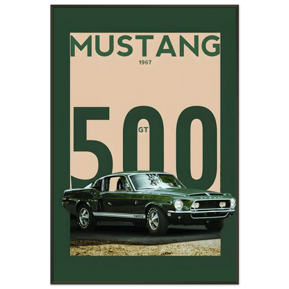 🏎️🏁Affiche Automobile Art' Emerald Encadrée - Aura Studio Déco