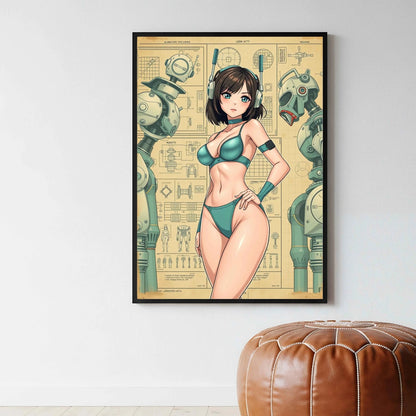🌸🪐🎀👽Création Anime Rétro Sci-Fi ☄️42 - Aura Studio Déco