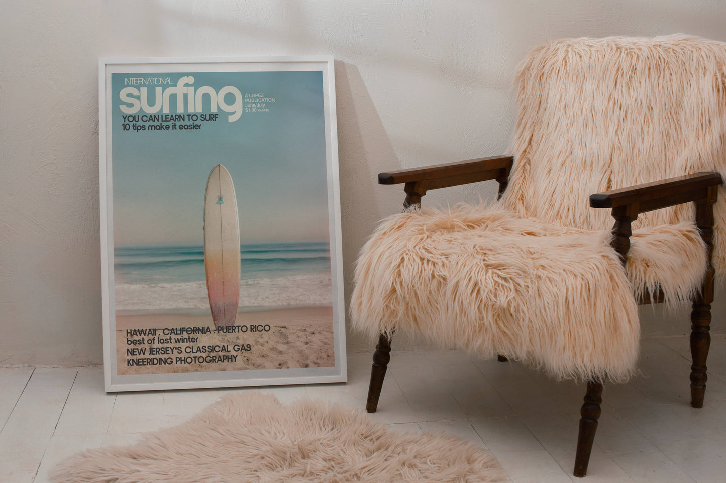 Poster Planche de Surf – Photographie vintage bord de mer