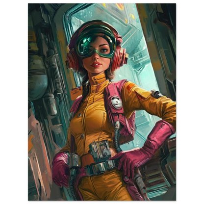 ✨ RETRO FUTUR MECHA WOMENS — Starship Series #53 - Aura Studio Déco