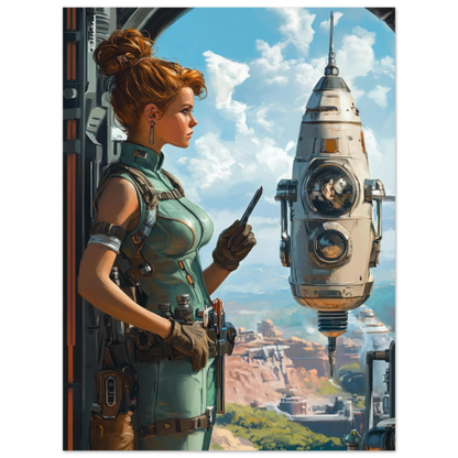 ✨ RETRO FUTUR MECHA WOMENS — Starship Series #16 - Aura Studio Déco
