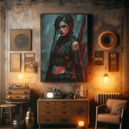 Affiche CYBERPUNK GIRL ULTIMATE #33 - Aura Studio Déco