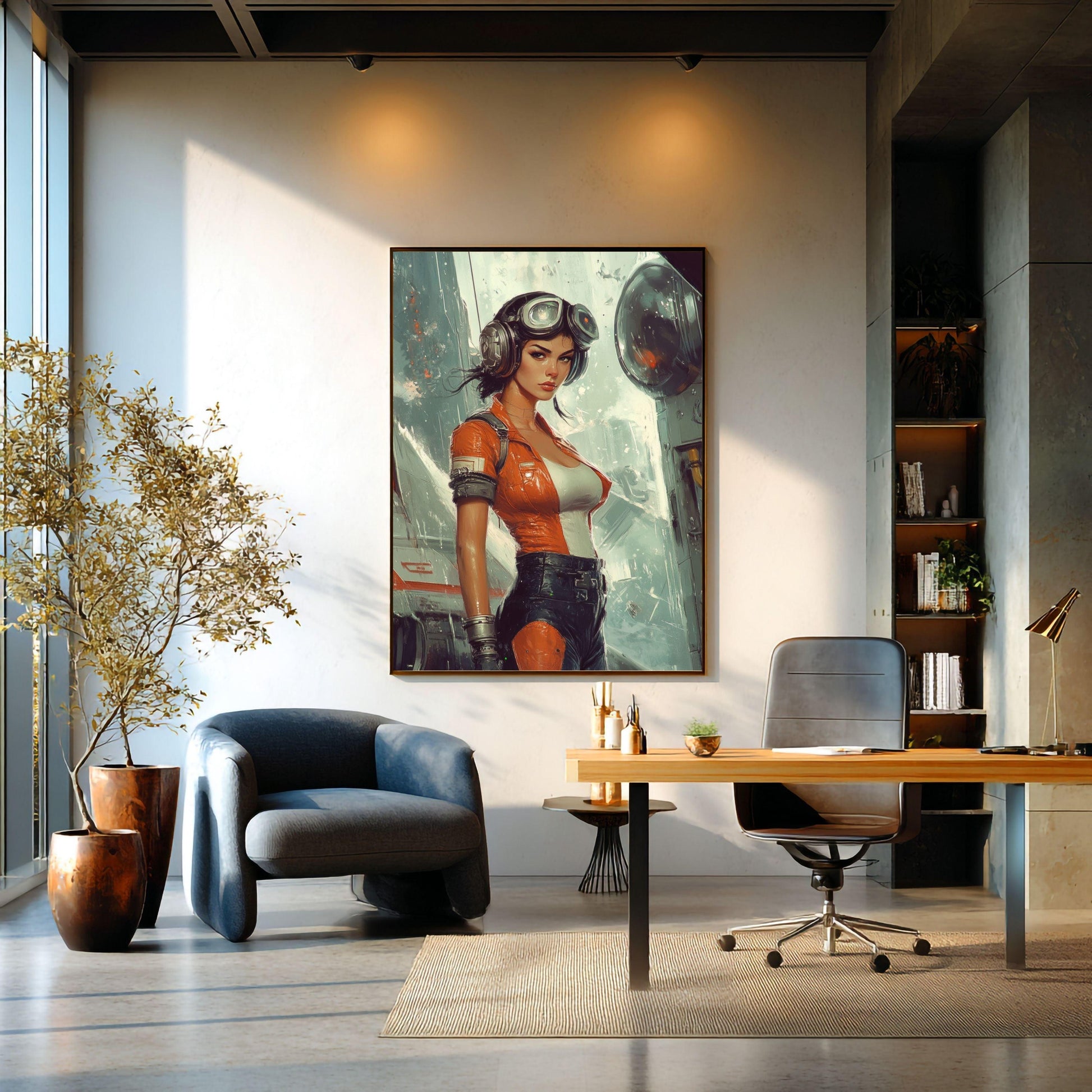 ✨ RETRO FUTUR MECHA WOMENS — Starship Series #44 - Aura Studio Déco