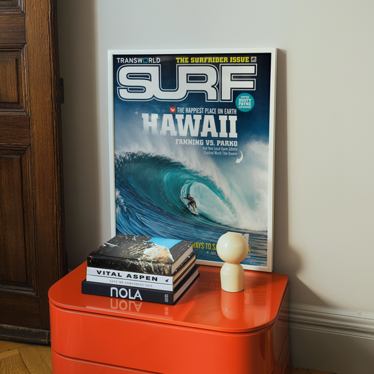 Coastal surf poster mockup