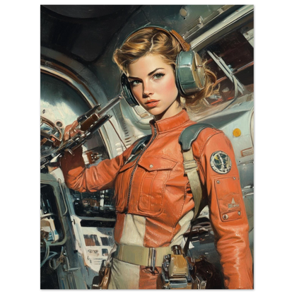 ✨ RETRO FUTUR MECHA WOMENS — Starship Series #45 - Aura Studio Déco
