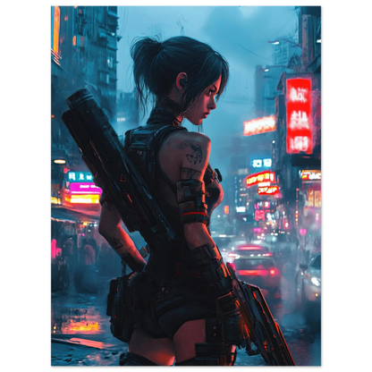 Affiche murale Impresion Cybergirl Ultimate  27☢️ - Aura Studio Déco