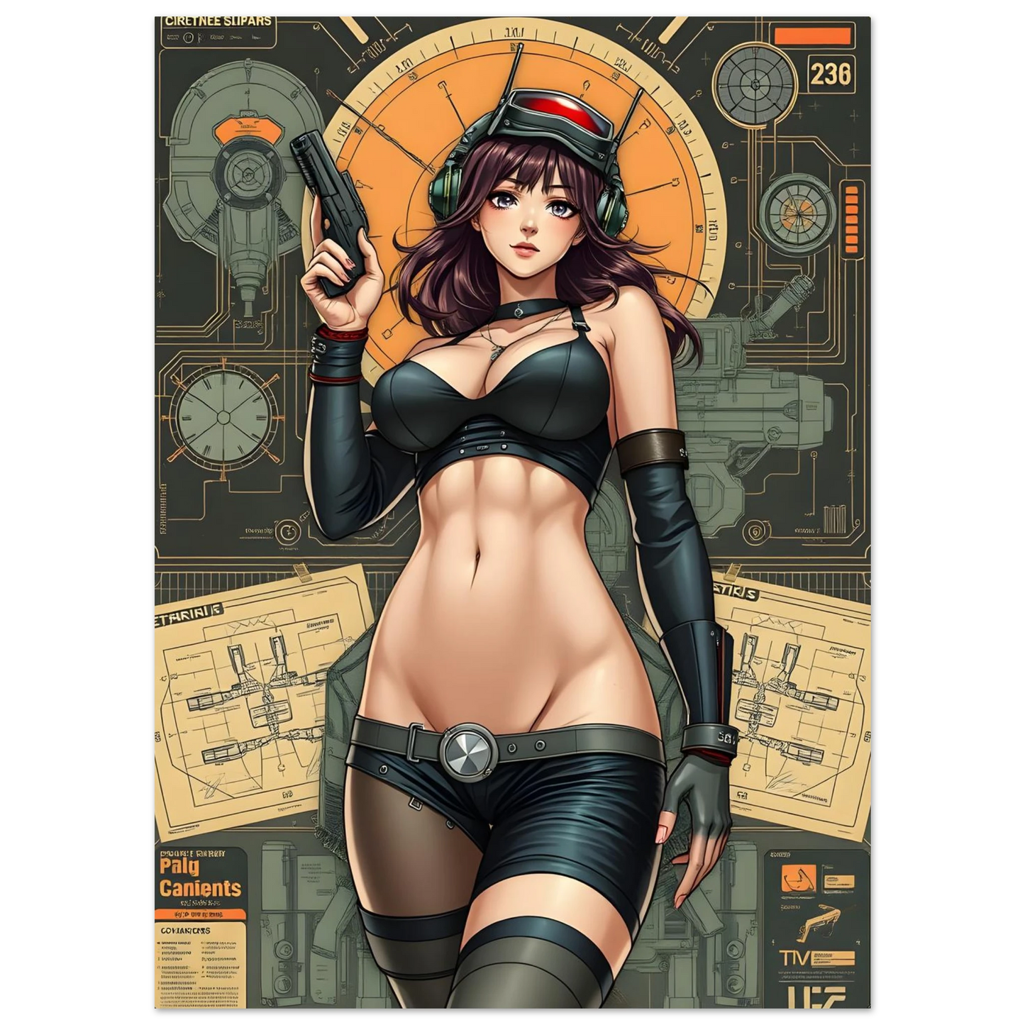 🌸🪐🎀👽Création Anime Rétro Sci-Fi ☄️7 - Aura Studio Déco