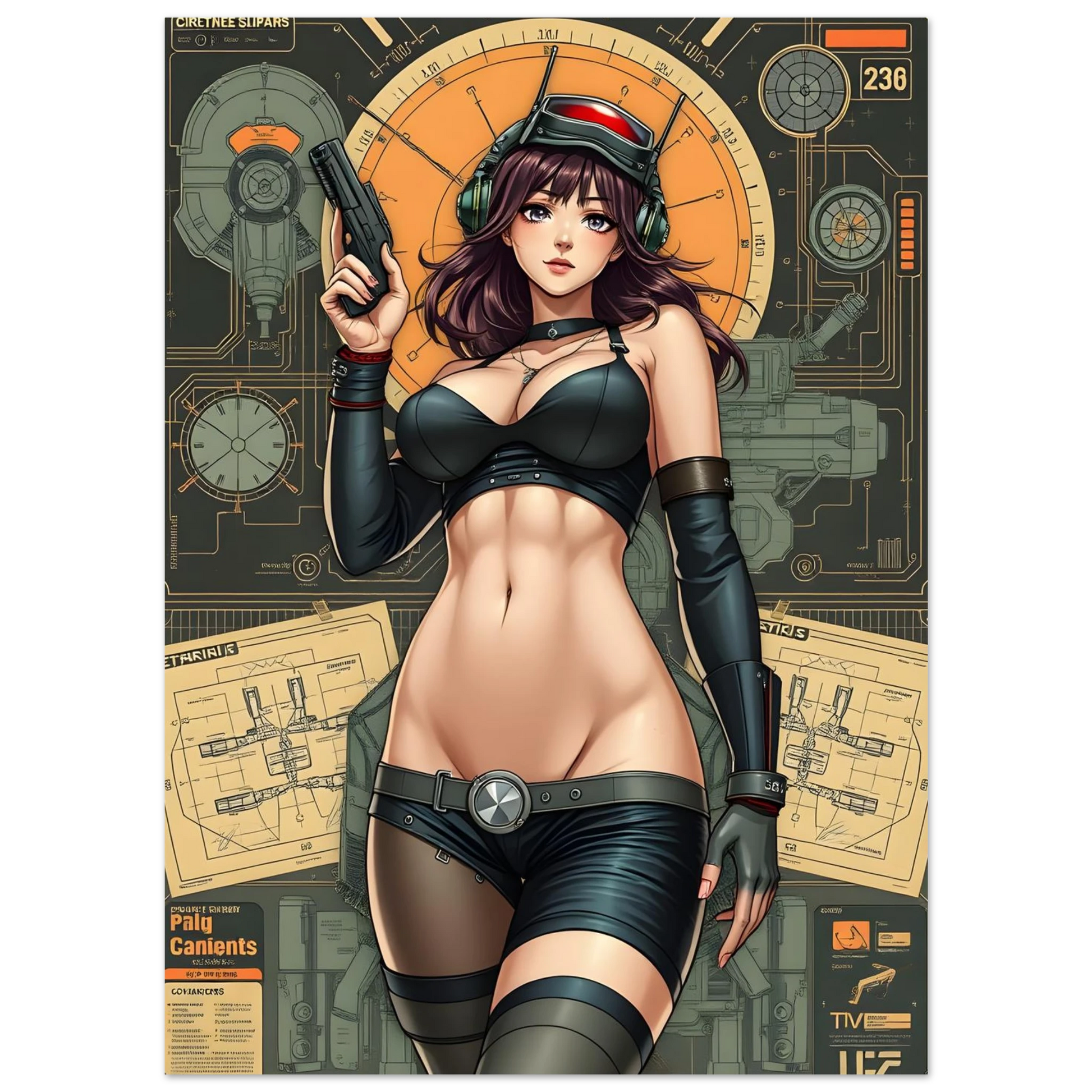 🌸🪐🎀👽Création Anime Rétro Sci-Fi ☄️7 - Aura Studio Déco