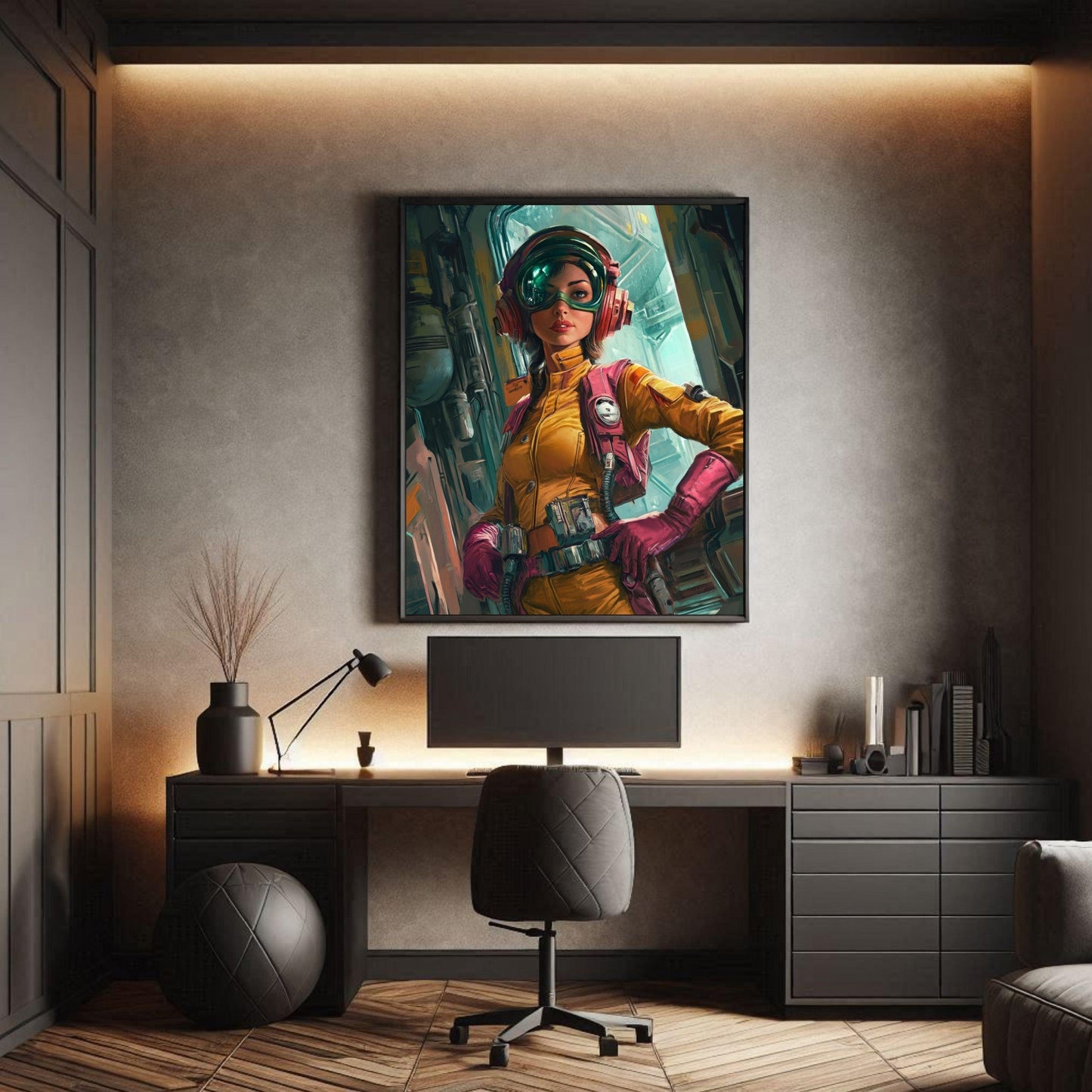 ✨ RETRO FUTUR MECHA WOMENS — Starship Series #53 - Aura Studio Déco