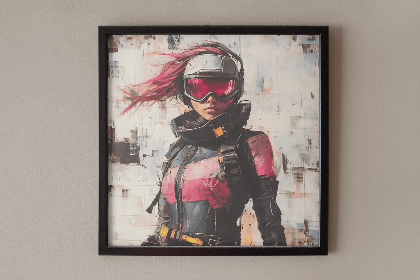 ☢️🧬Affiche Murale Survival Neon Fury Girls #9 - Aura Studio Déco