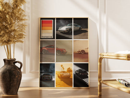 Affiche Porsche Collection Vintage – Galerie Automobile Rétro & Design Premium | Poster Mur de Porsche Classiques
