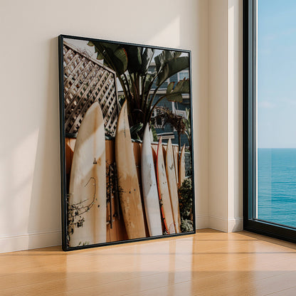 Affiche Planches de Surf Tropicales – Esprit Surf et Décoration Bord de Mer | Poster sur Papier Mat