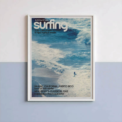 Poster Plage Surf Vintage – Ambiance bord de mer estivale