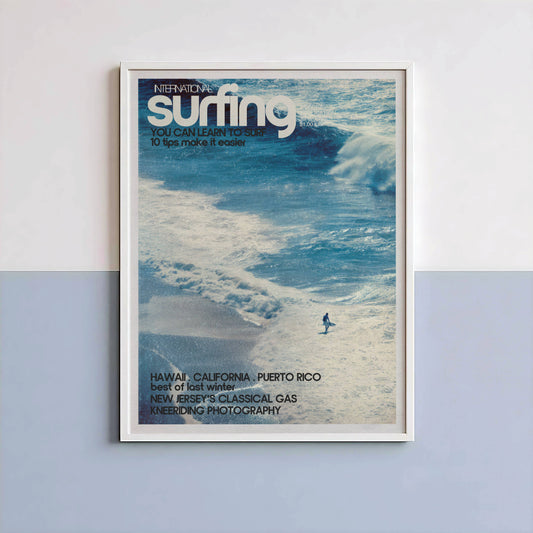 Poster Plage Surf Vintage – Ambiance bord de mer estivale