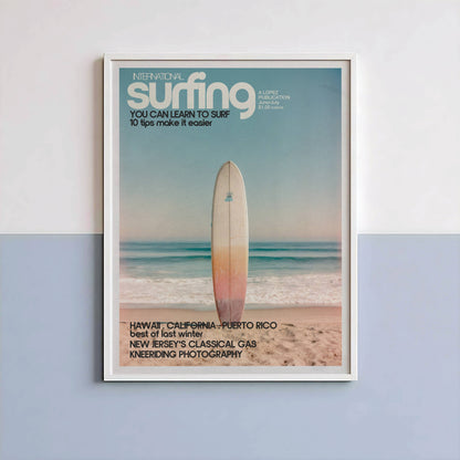 Poster Planche de Surf – Photographie vintage bord de mer