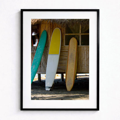 Affiche Planches de Surf Vintage – Ambiance Tropicale et Esprit Bord de Mer | Poster sur Papier Mat