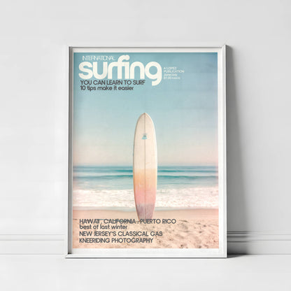 Poster Planche de Surf – Photographie vintage bord de mer