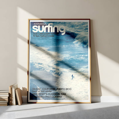 Poster Plage Surf Vintage – Ambiance bord de mer estivale