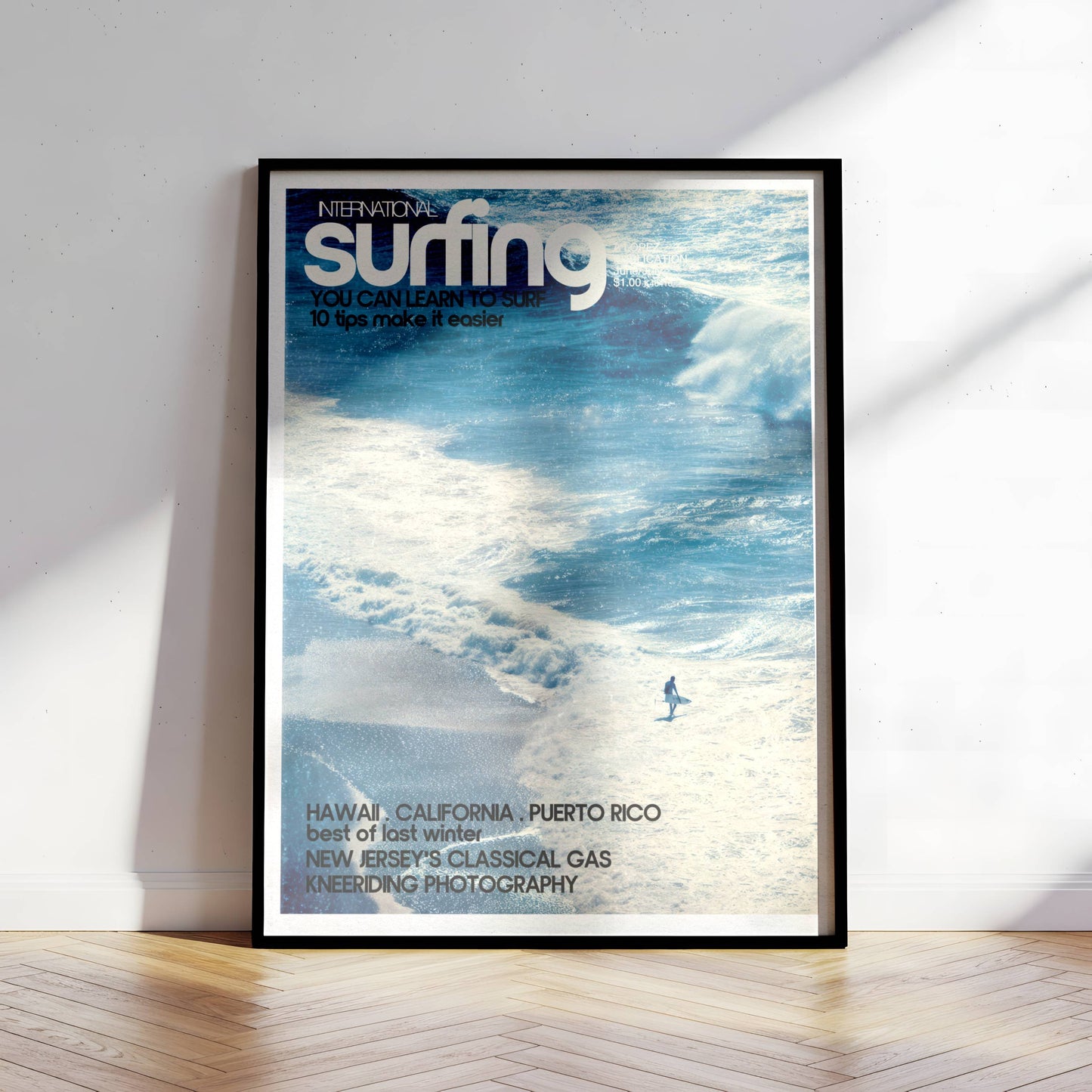 Poster Plage Surf Vintage – Ambiance bord de mer estivale