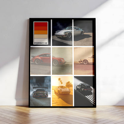 Affiche Porsche Collection Vintage – Galerie Automobile Rétro & Design Premium | Poster Mur de Porsche Classiques
