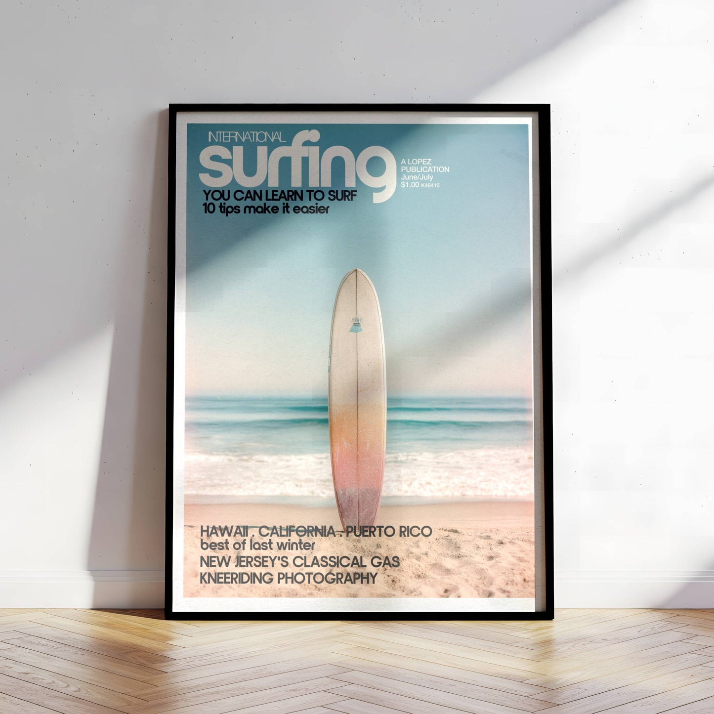 Poster Planche de Surf – Photographie vintage bord de mer
