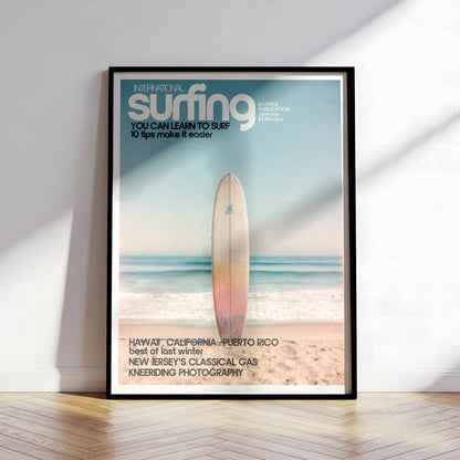 Poster Planche de Surf – Photographie vintage bord de mer