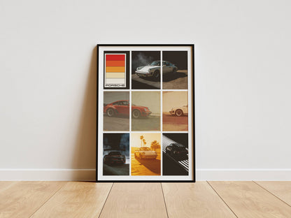 Affiche Porsche Collection Vintage – Galerie Automobile Rétro & Design Premium | Poster Mur de Porsche Classiques