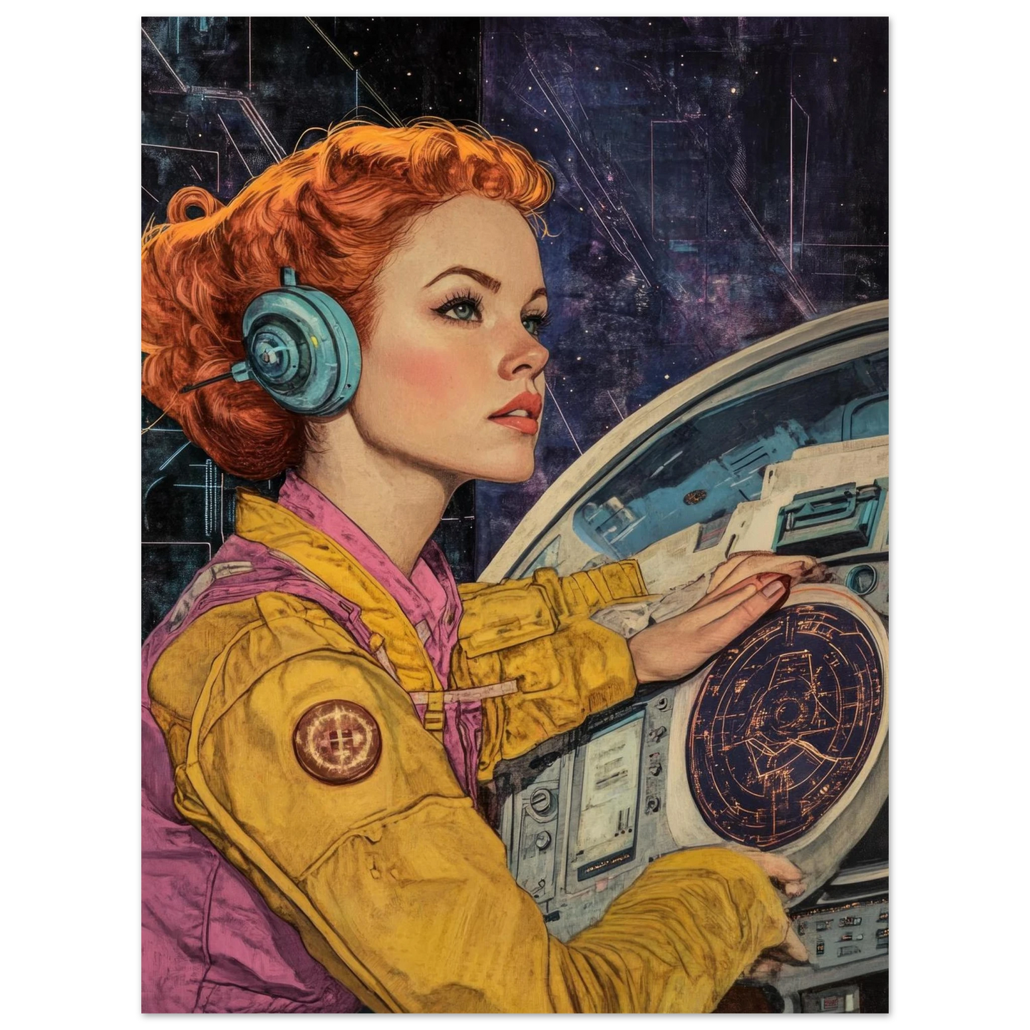 ✨ RETRO FUTUR MECHA WOMENS — Starship Series #67 - Aura Studio Déco