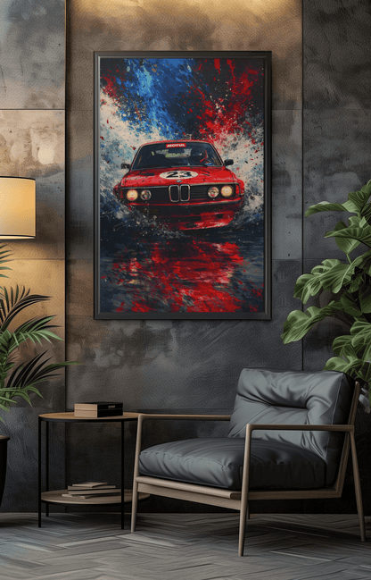 🏎️🏁Affiche Automobile Art' Sport 3 Encadrée - Aura Studio Déco