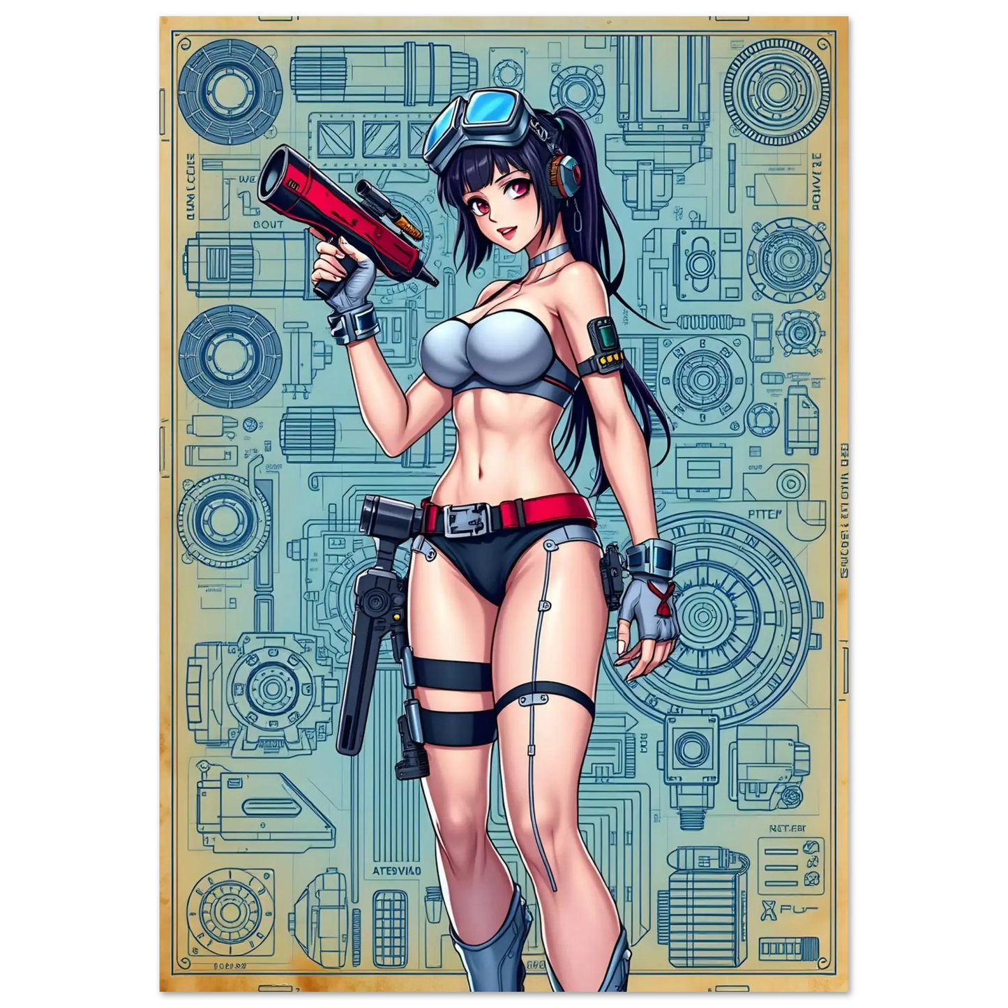 🌸🪐🎀👽Création Anime Rétro Sci-Fi ☄️45 - Aura Studio Déco