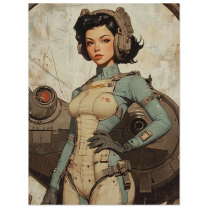 ✨ RETRO FUTUR MECHA WOMENS — Starship Series #78 - Aura Studio Déco
