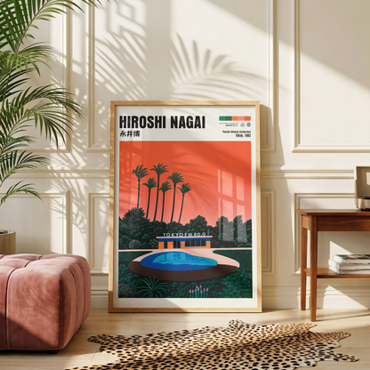 Affiche Hiroshi Nagai | Tokyo FM, Piscine & City Pop 80s