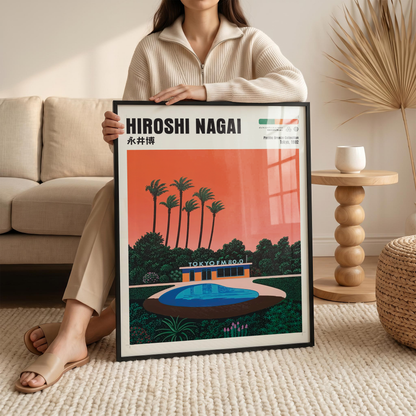 Affiche Hiroshi Nagai | Tokyo FM, Piscine & City Pop 80s