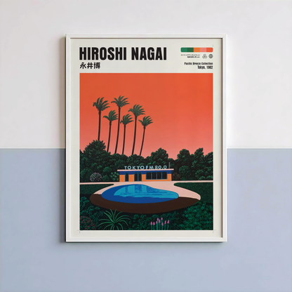 Affiche Hiroshi Nagai | Tokyo FM, Piscine & City Pop 80s