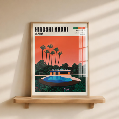 Affiche Hiroshi Nagai | Tokyo FM, Piscine & City Pop 80s