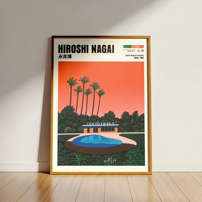 Affiche Hiroshi Nagai | Tokyo FM, Piscine & City Pop 80s