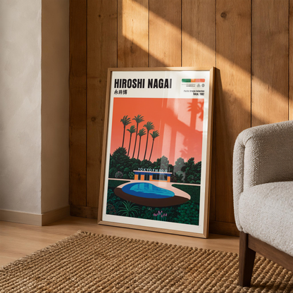 Affiche Hiroshi Nagai | Tokyo FM, Piscine & City Pop 80s