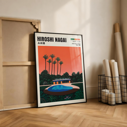 Affiche Hiroshi Nagai | Tokyo FM, Piscine & City Pop 80s