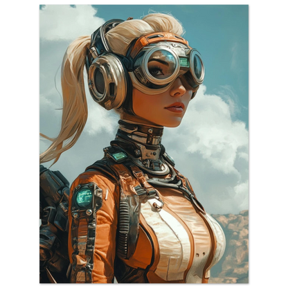 ✨ RETRO FUTUR MECHA WOMENS — Starship Series #57 - Aura Studio Déco