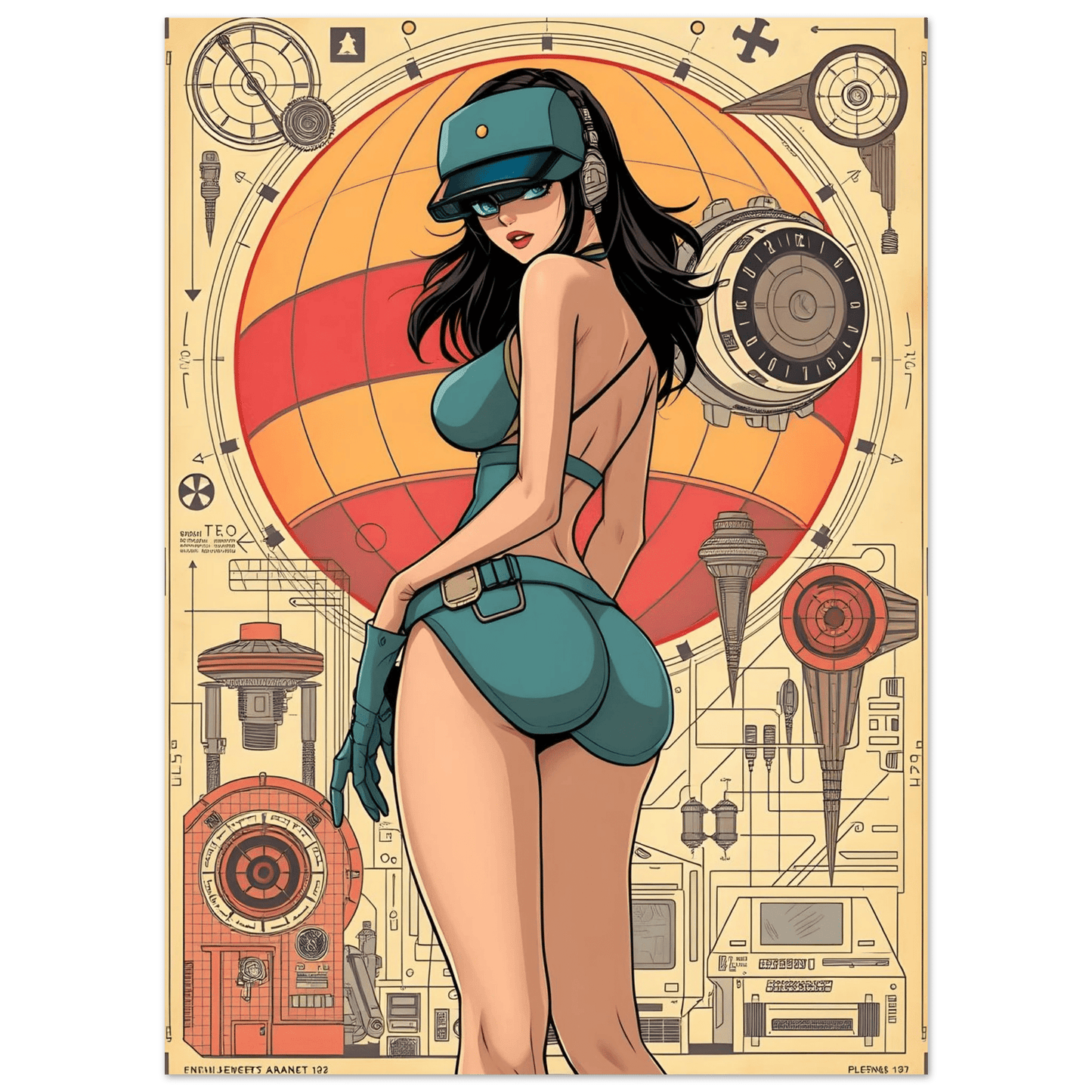 🌸🪐🎀👽Création Anime Rétro Sci-Fi ☄️31 - Aura Studio Déco
