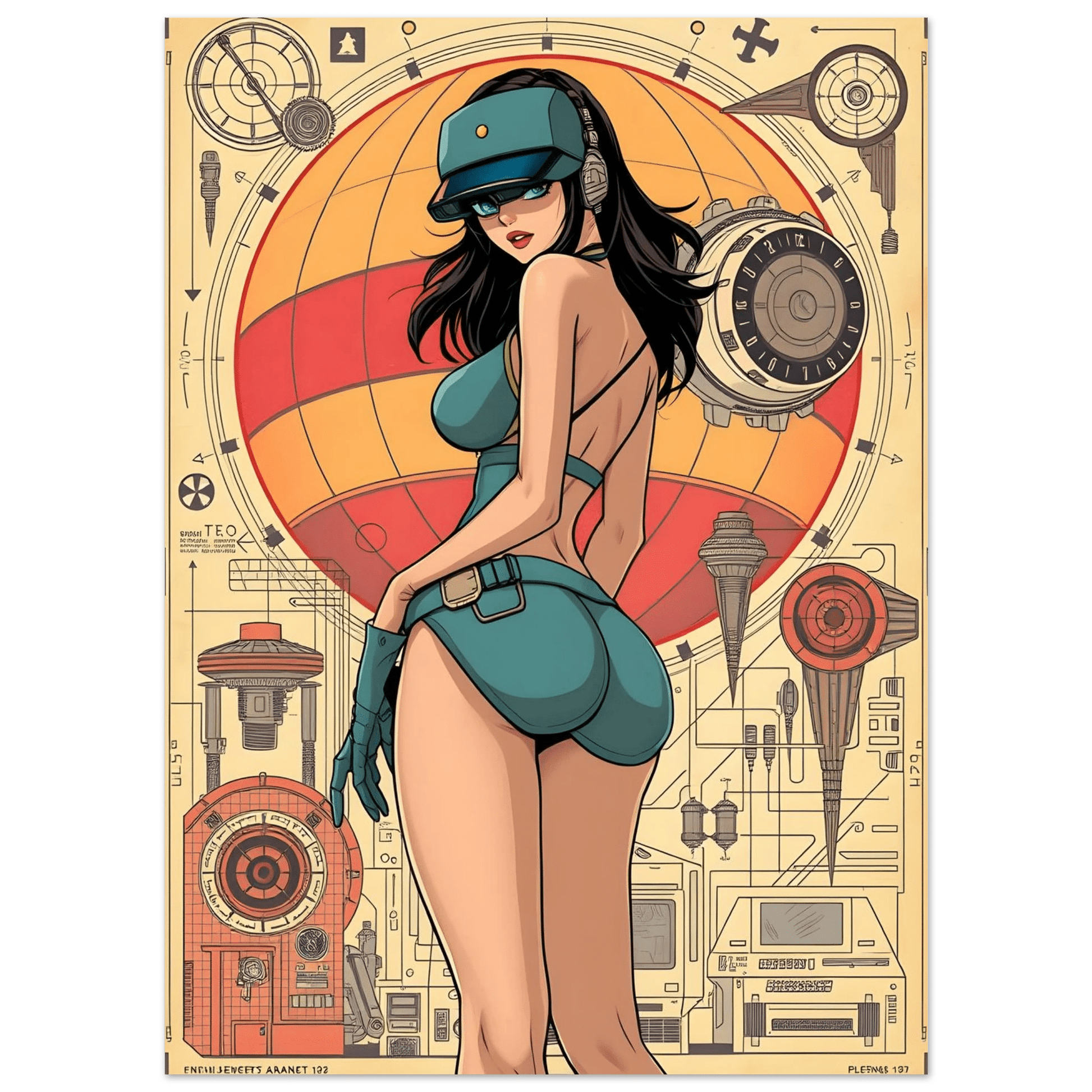 🌸🪐🎀👽Création Anime Rétro Sci-Fi ☄️31 - Aura Studio Déco