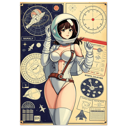 🌸🪐🎀👽Création Anime Rétro Sci-Fi ☄️30 - Aura Studio Déco