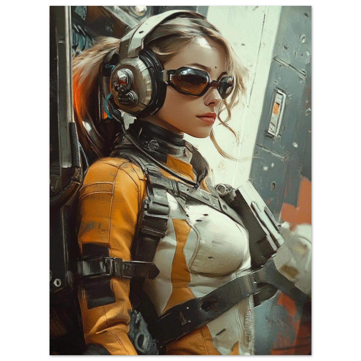✨ RETRO FUTUR MECHA WOMENS — Starship Series #49 - Aura Studio Déco