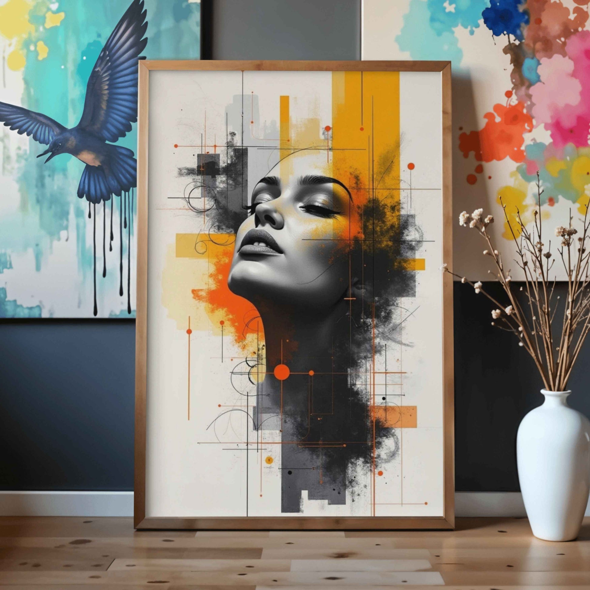 🌈𒄆🎸𒆙 Portraits Pop Art Abstrait 16🖌️