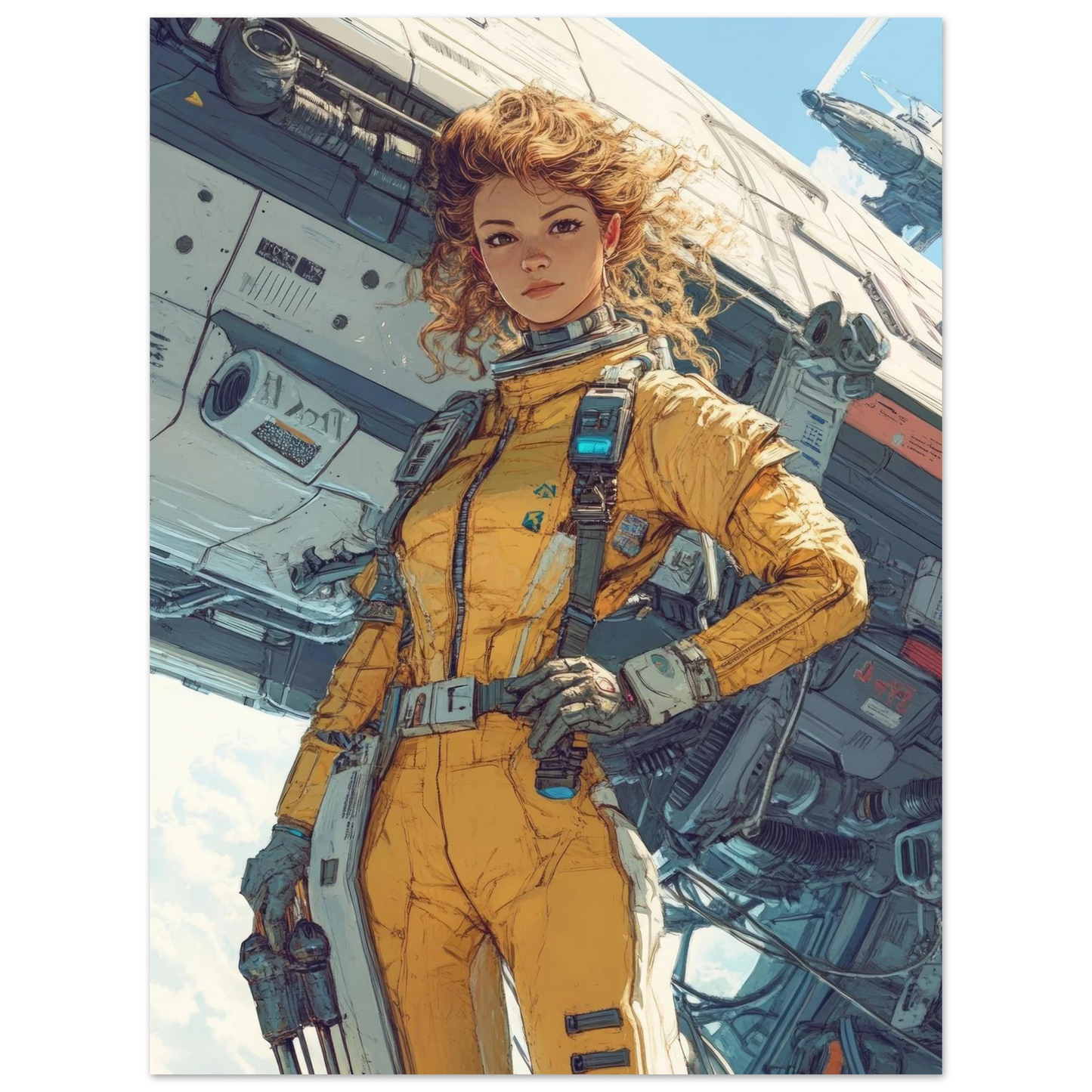 ✨ RETRO FUTUR MECHA WOMENS — Starship Series #18 - Aura Studio Déco