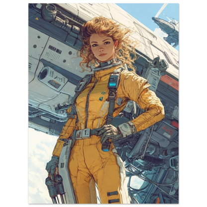 ✨ RETRO FUTUR MECHA WOMENS — Starship Series #18 - Aura Studio Déco