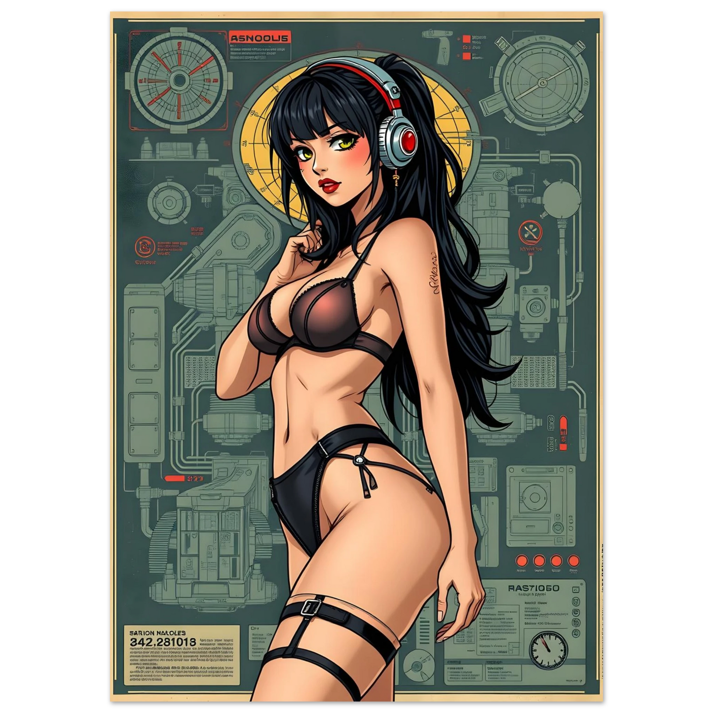 🌸🪐🎀👽Création Anime Rétro Sci-Fi ☄️2 - Aura Studio Déco
