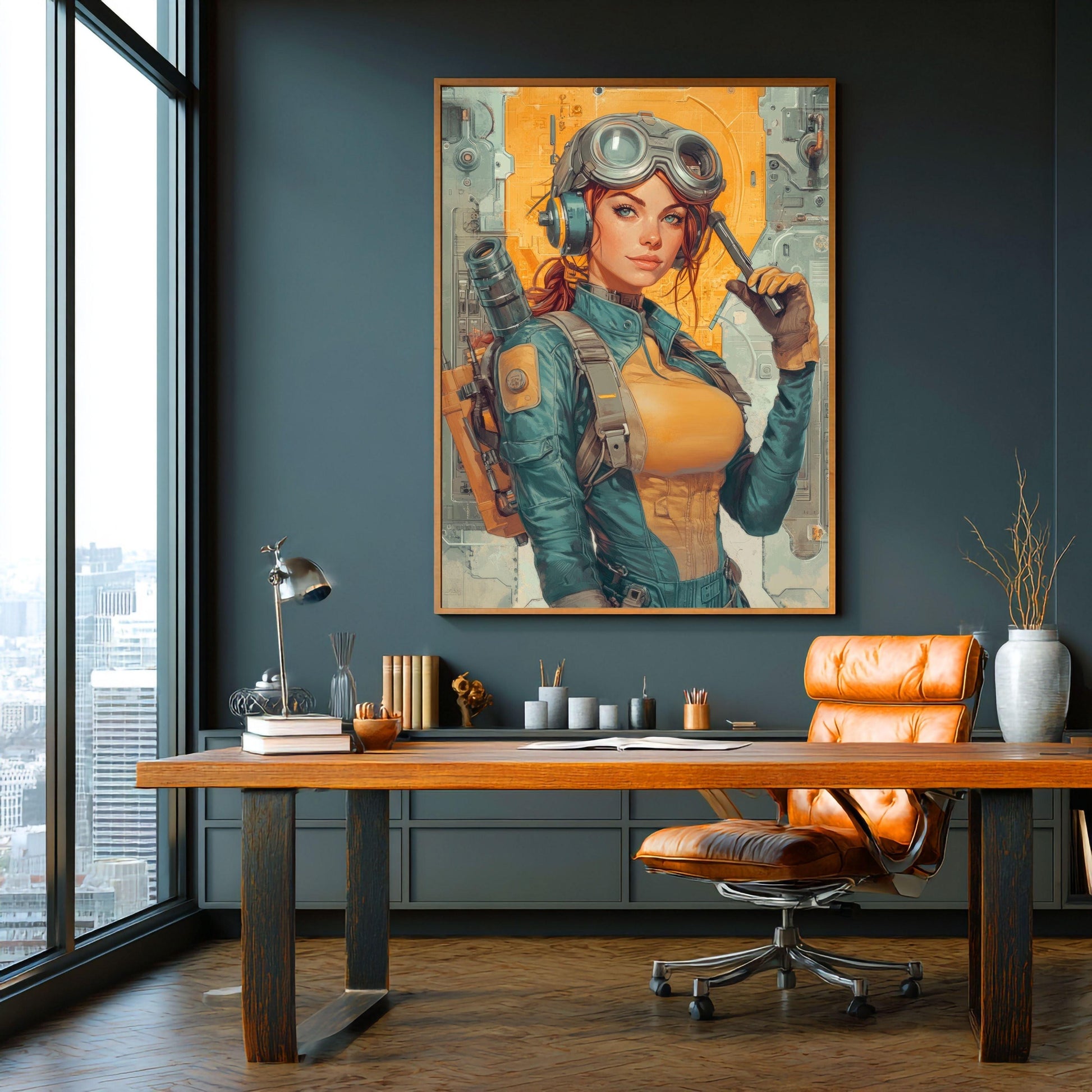 ✨ RETRO FUTUR MECHA WOMENS — Starship Series #26 - Aura Studio Déco
