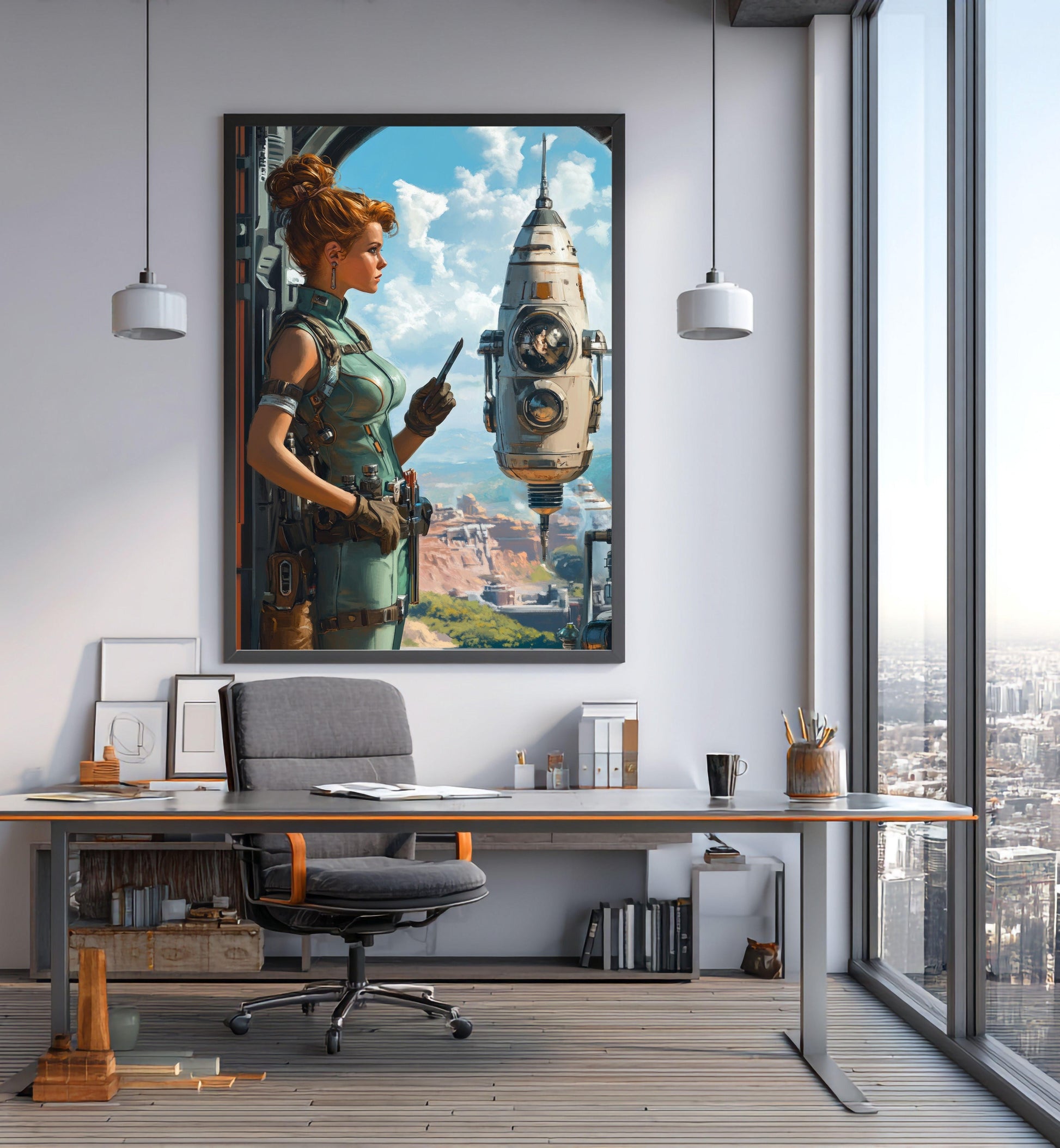 ✨ RETRO FUTUR MECHA WOMENS — Starship Series #16 - Aura Studio Déco