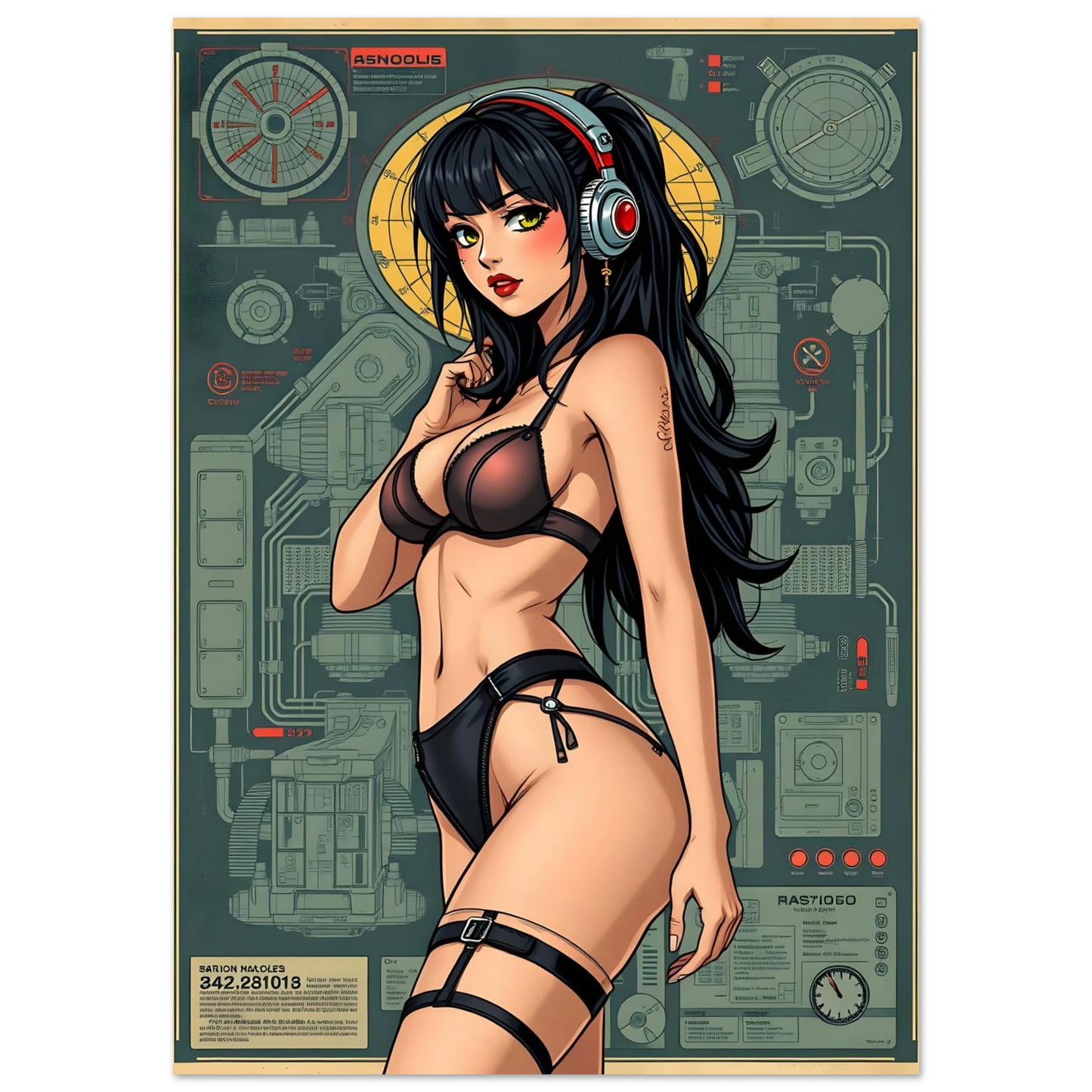 🌸🪐🎀👽Création Anime Rétro Sci-Fi ☄️2 - Aura Studio Déco
